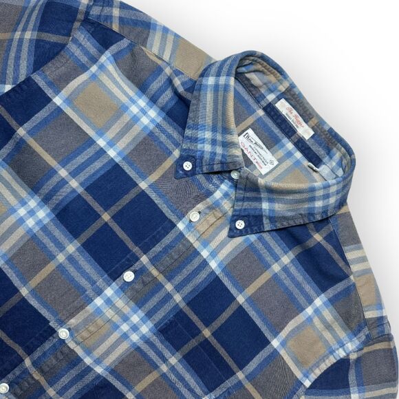 GANT Rugger Indigo Oxford Hugger BD Tapered Slim Fit LS Shirt Large - Picture 2 of 10